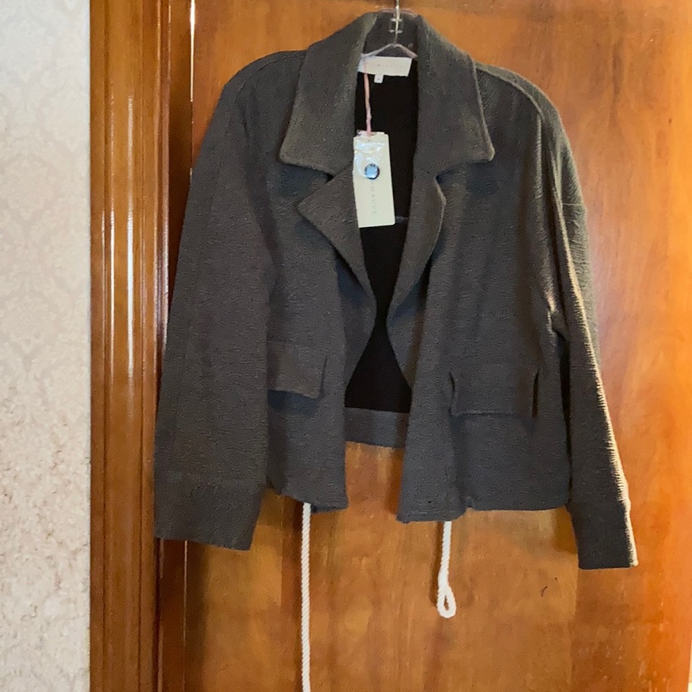 Anthropologie - FrenchMauve - Grey Open Jacket